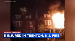 Multiple injured, neighbors evacuated after house fire, explosions in Trenton, NJ