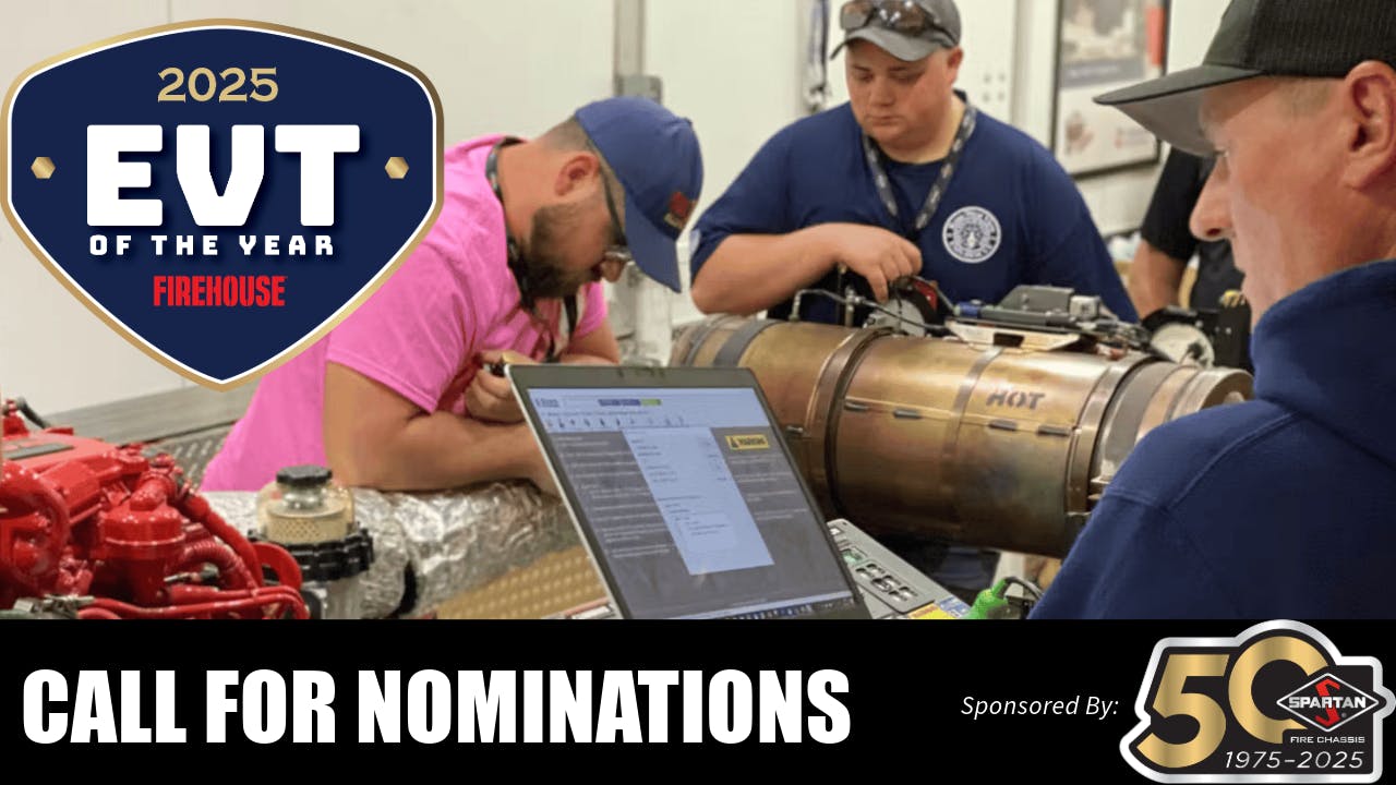 Firehouse and Spartan Chassis have once again teamed up to honor emergency vehicle technicians with the EVT of the Year Award.