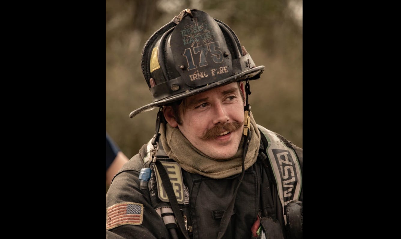 Irmo firefighter James Muller died during a fire in apartment building in the Columbia-Richland Fire Department's response area in May 2023.