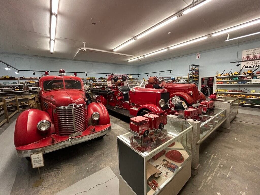 The Antique Toy and Firehouse Museum in Bangor Township, MI, is open for the tourist season and has hundreds of fire/rescue vehicles and toys on display.