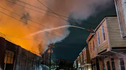 Fire engulfed a mattress warehouse in Baltimore.