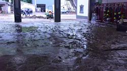 Firefighters found inches of mud in the bay of Potomac Fire Co.