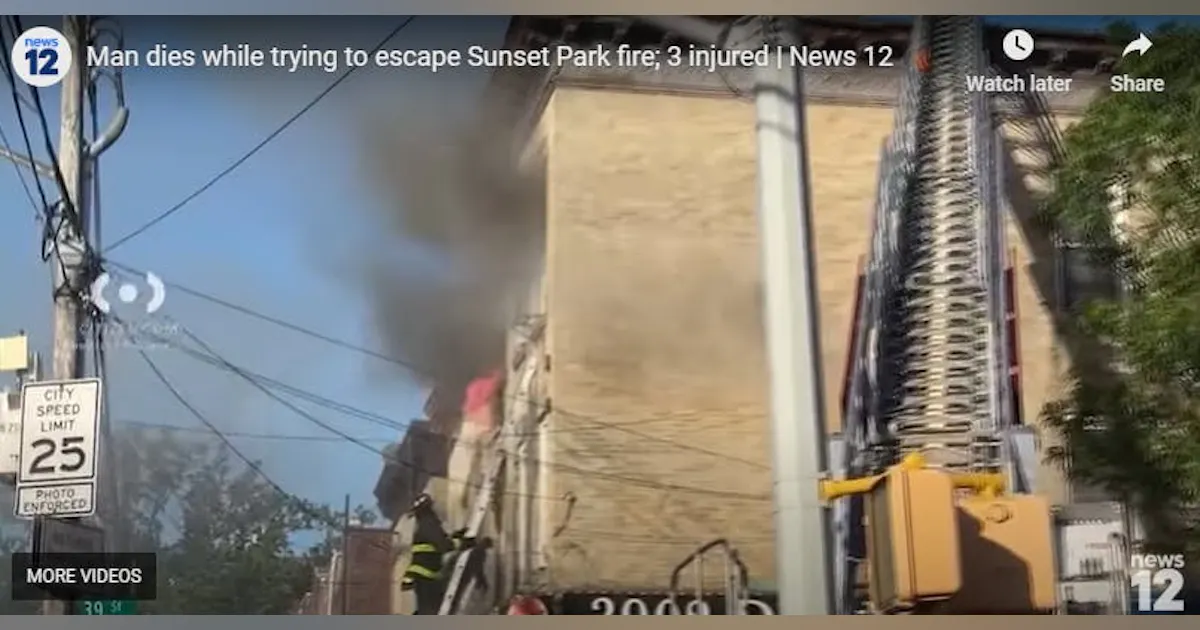 Ladder Retracts, Man Falls to Death as FDNY Firefighter Attempts Rescue ...