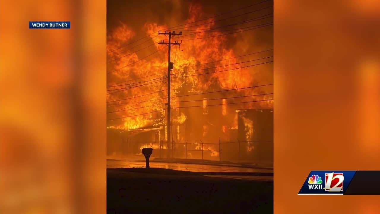 'There ain't no saving that building': Late night fire burns down historic Caudill Electric building