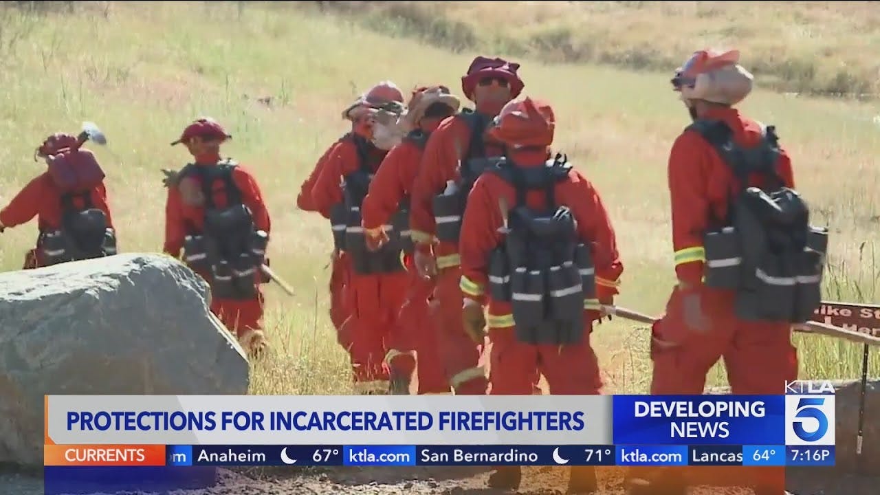 Federal push to boost pay and protections for incarcerated firefighters