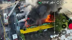 Crews battle massive warehouse fire in Miami