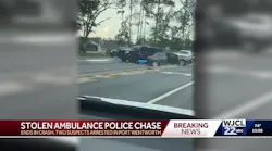 Stolen ambulance leads to police chase, crash and arrests in Port Wentworth