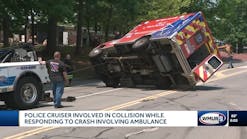 Police cruiser, ambulance, fire truck involved in separate crashes in Manchester Police cruiser, ambulance, fire truck involved in separate crashes in Manchester
