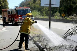 A measure to ban PFAS in firefighters' gear appears to have bipartisan support by California lawmakers. A measure to ban PFAS in firefighters' gear appears to have bipartisan support by California lawmakers.