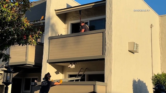 Vista Firefighters Rescue Man Who Fell Through Balcony