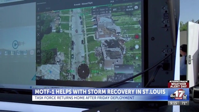 Missouri Task Force 1 Uses Drone During St. Louis Tornado