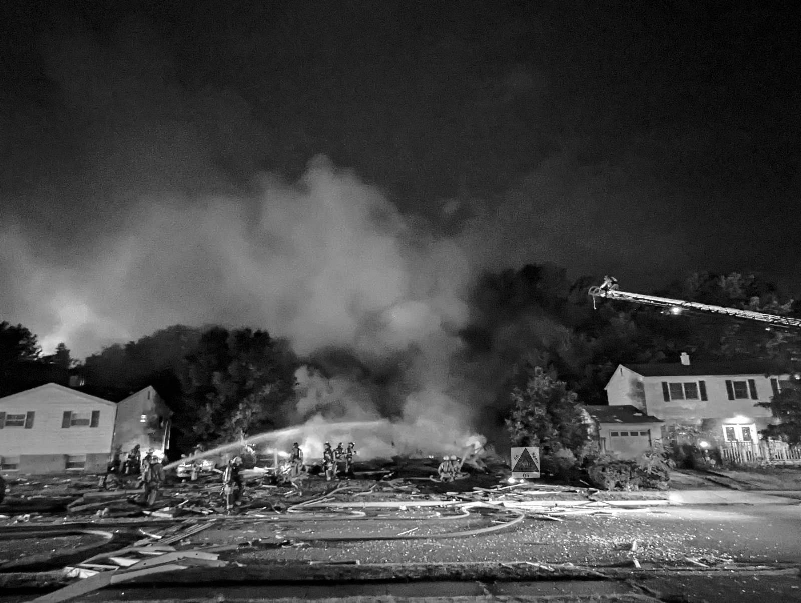 Explosion Levels House in Baltimore County, MD
