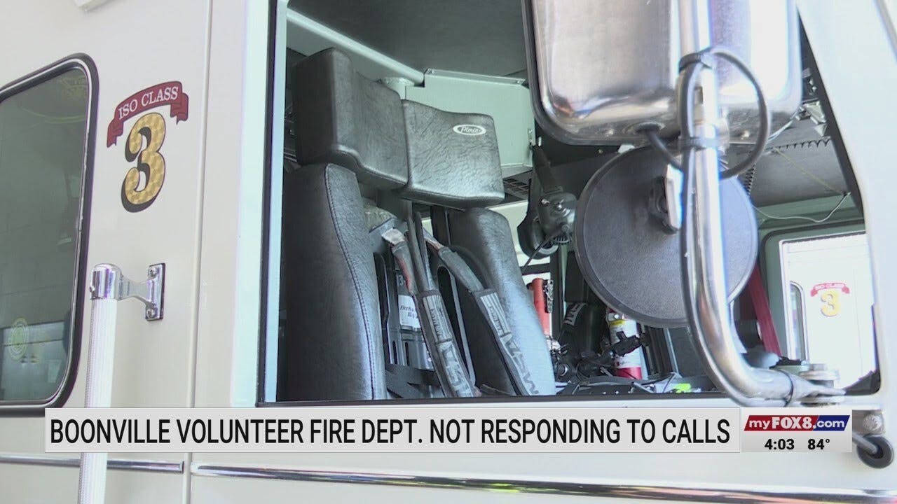 Boonville Volunteer Fire Department not responding to calls after losing funding