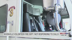 Boonville Volunteer Fire Department not responding to calls after losing funding