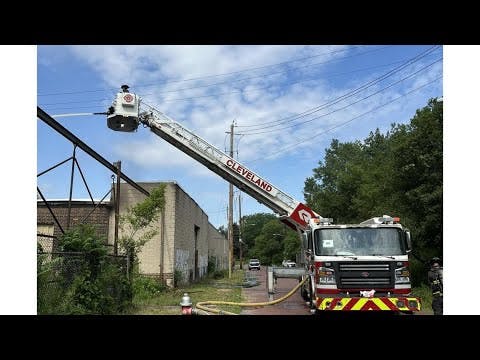 WATCH LIVE: Crews battle industrial fire on Cleveland's east side