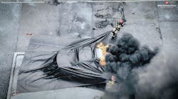 The coating that's applied to fire blankets that are used in the mitigation of electric vehicle (EV) lithium-ion (li-ion) battery fires is a key component in the devices' effectiveness. The coating that's applied to fire blankets that are used in the mitigation of electric vehicle (EV) lithium-ion (li-ion) battery fires is a key component in the devices' effectiveness.