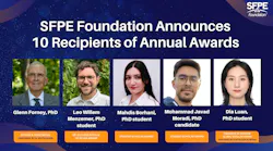 SFPE Foundation Announces 10 Recipients of Annual Awards
