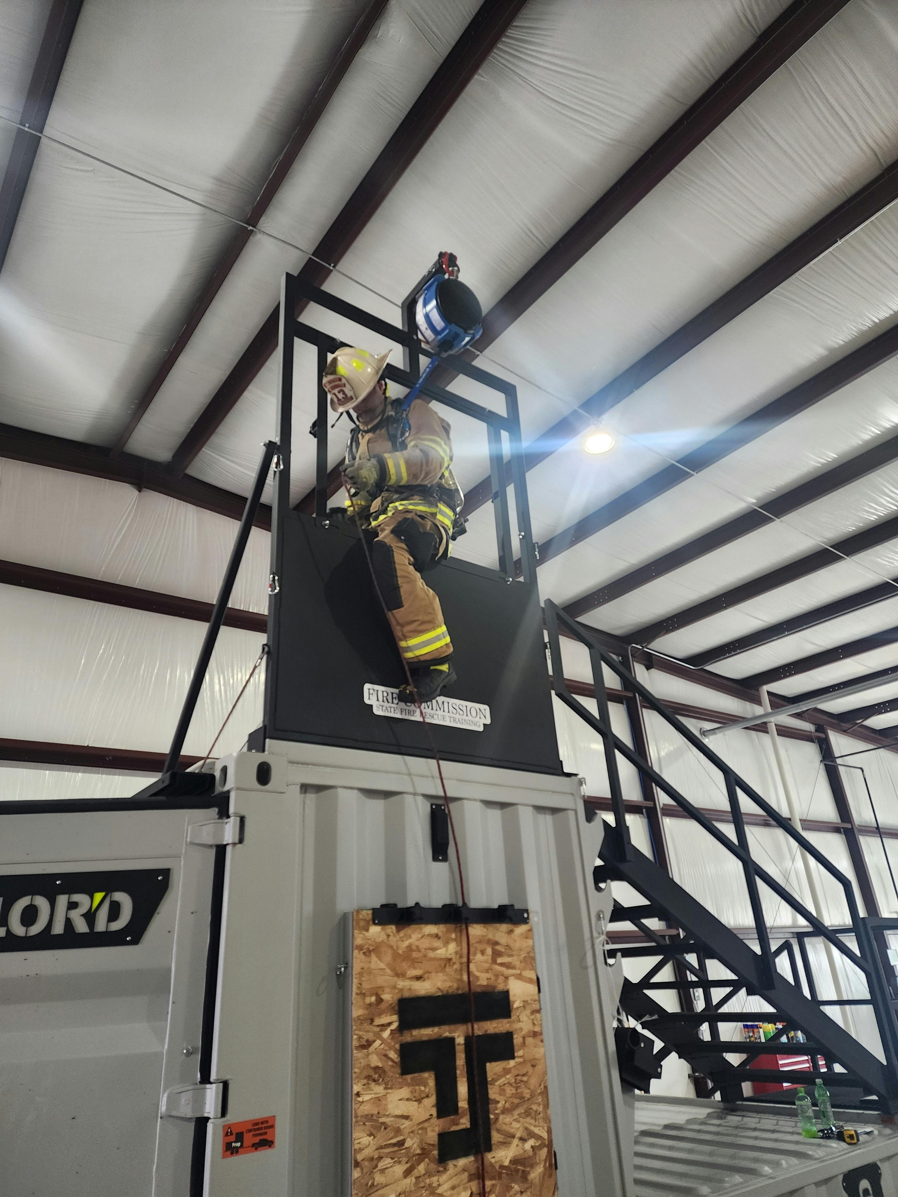 The TruBlue SafeLine Controlled Descent Device was easier to set up than a manual belay, and no human interaction was required to engage the device.