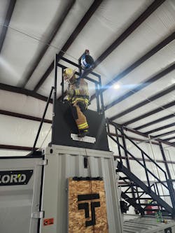 The TruBlue SafeLine Controlled Descent Device was easier to set up than a manual belay, and no human interaction was required to engage the device. The TruBlue SafeLine Controlled Descent Device was easier to set up than a manual belay, and no human interaction was required to engage the device.