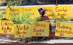 Rosalia Espino, whose multigenerational home organizes a memorial to fire victims her family created on their property. Rosalia Espino, whose multigenerational home organizes a memorial to fire victims her family created on their property.