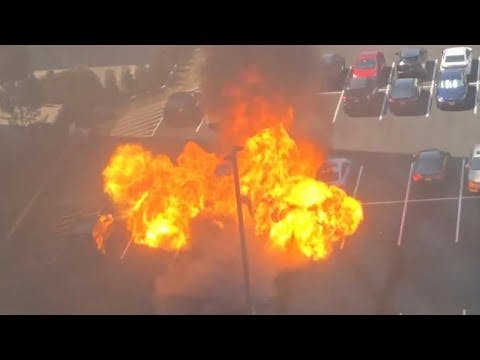 Watch: Car Explodes in Arlington, VA, Parking Lot | Firehouse