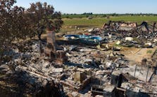 The explosion at the Esparto fireworks plant killed seven workers. The explosion at the Esparto fireworks plant killed seven workers.