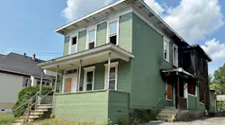 This vacant house on Park Street was among 25 empty structures damaged by fire in 2024.
