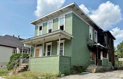 This vacant house on Park Street was among 25 empty structures damaged by fire in 2024. This vacant house on Park Street was among 25 empty structures damaged by fire in 2024.