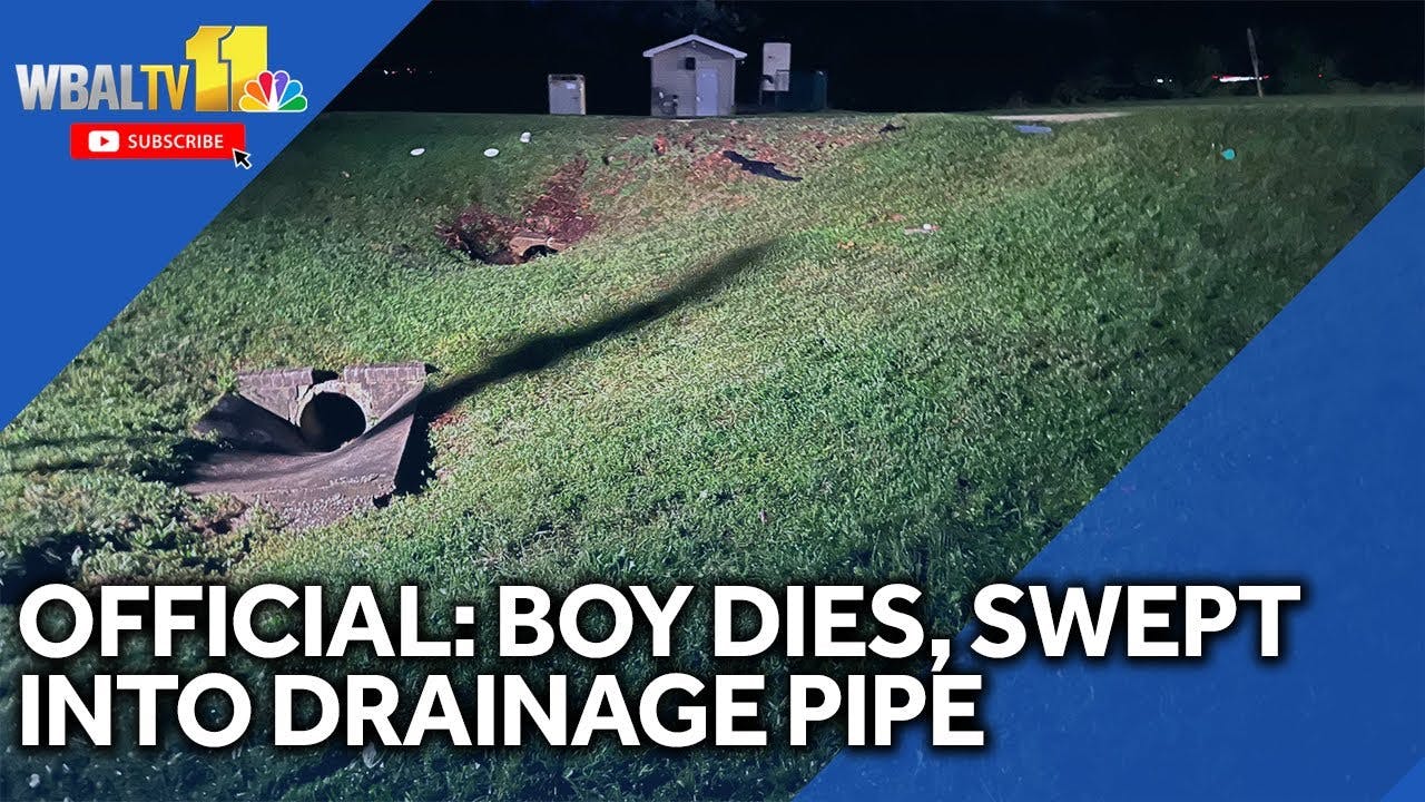 Boys Dies after Being Swept into Mount Airy, MD, Drainage Ditch During Flash Flood