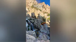 Screaming hiker found, airlifted from popular waterfall