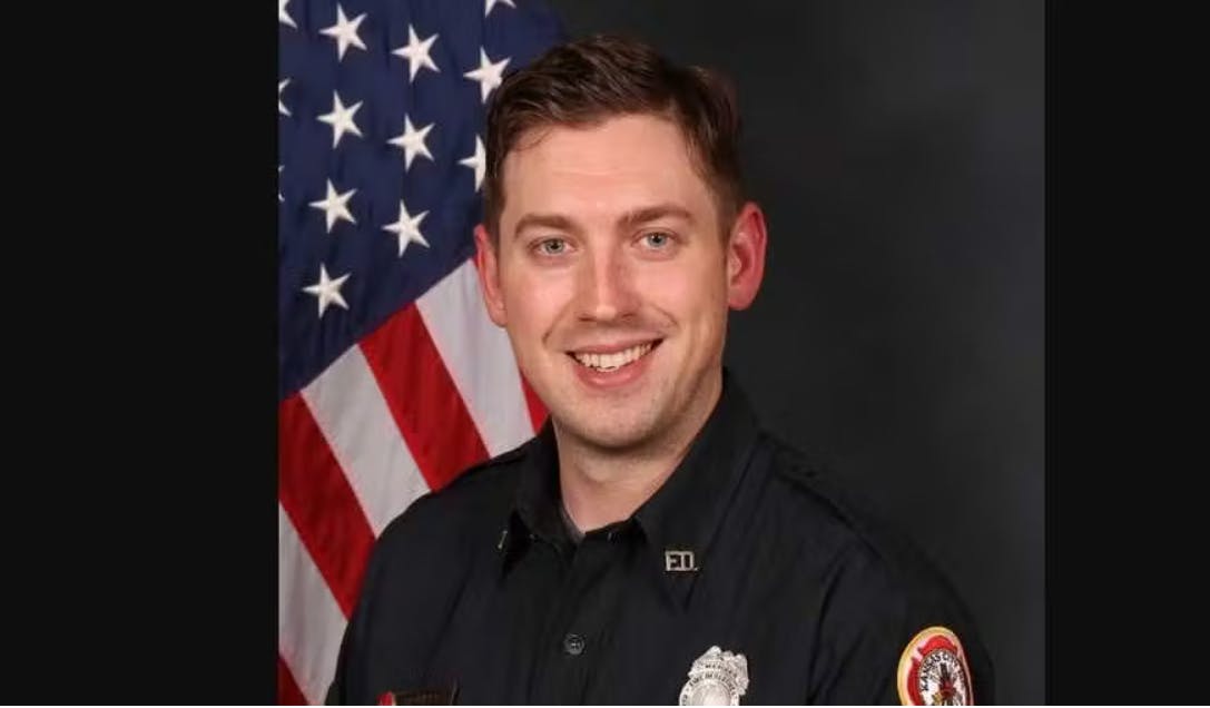 Kansas City firefighter Kyle Brinker, 33, died after going into cardiac arrest during an annual swim test at the Gladstone Community Center.