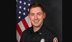 Kansas City firefighter Kyle Brinker, 33, died after going into cardiac arrest during an annual swim test at the Gladstone Community Center. Kansas City firefighter Kyle Brinker, 33, died after going into cardiac arrest during an annual swim test at the Gladstone Community Center.