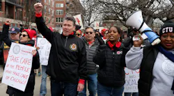 Earlier this year, Chicago Fire Fighters Local 2 President Pat Cleary and Chicago Teachers Union President Stacy Davis Gates joined forces for fair contracts.