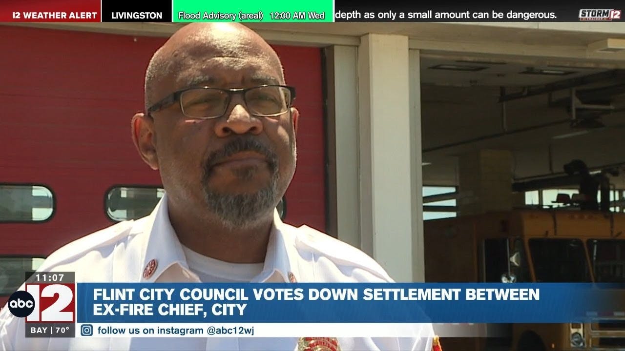 Flint City Council votes down lawsuit settlement for former fire chief