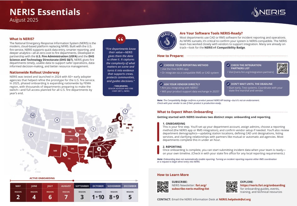 NERIS Essentials August 2025