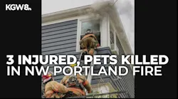 Fire damages Northwest Portland apartments, injures man and firefighter; pets killed in blaze