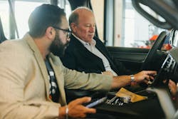 The first 10 fire apparatus to incorporate collision-avoidance technology went into service in October 2024. Not one of those vehicles was in an accident as of press time. Here, Detroit Mayor Mike Duggan is given a demonstration of one of the rig’s system. The first 10 fire apparatus to incorporate collision-avoidance technology went into service in October 2024. Not one of those vehicles was in an accident as of press time. Here, Detroit Mayor Mike Duggan is given a demonstration of one of the rig’s system.