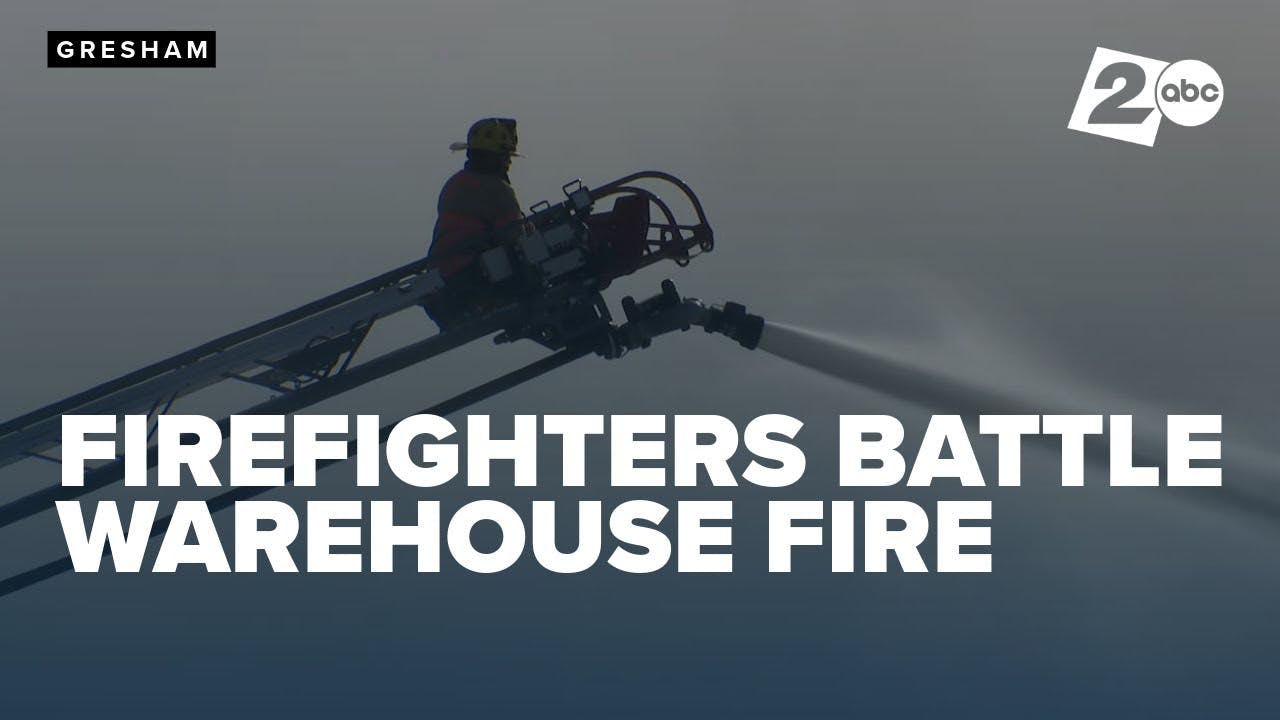 Smoke Visible for Miles at Gresham, OR, Tire Warehouse Burns