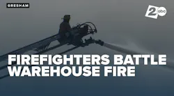 Smoke Visible for Miles at Gresham, OR, Tire Warehouse Burns