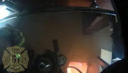 A Shrewsbury firefighters fell through the floor during an Aug. 3 building fire where two people died of gunshot wounds. A Shrewsbury firefighters fell through the floor during an Aug. 3 building fire where two people died of gunshot wounds.