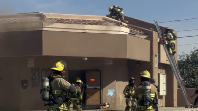 Tucson, AZ, Fire Department Battalion Chief Bruce Noble calls members’ ignoring flow path, including propping open the front door, a “flagrant foul” in the response to a fire at an abandoned gas station. This combined with interior crew members pulling a 3 x 3-ft. section of ceiling led to a smoke explosion.