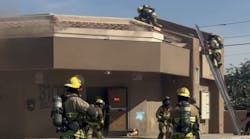 Tucson, AZ, Fire Department Battalion Chief Bruce Noble calls members’ ignoring flow path, including propping open the front door, a “flagrant foul” in the response to a fire at an abandoned gas station. This combined with interior crew members pulling a 3 x 3-ft. section of ceiling led to a smoke explosion. Tucson, AZ, Fire Department Battalion Chief Bruce Noble calls members’ ignoring flow path, including propping open the front door, a “flagrant foul” in the response to a fire at an abandoned gas station. This combined with interior crew members pulling a 3 x 3-ft. section of ceiling led to a smoke explosion.