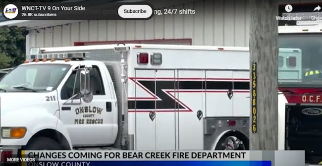 Starting Sunday, firefighters will be at Bear Creek Fire Department around the clock.