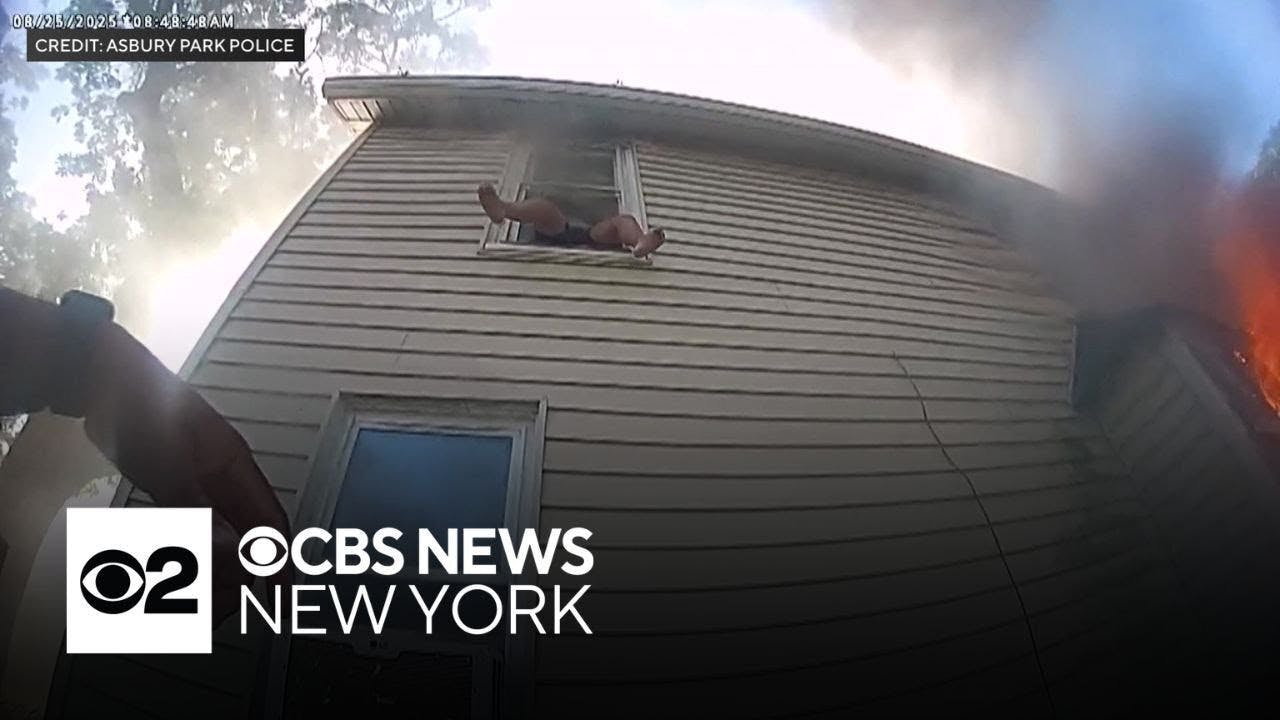 Video shows firefighters rescuing child from burning home in Asbury Park, N