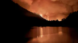 The Bear Gulch fire has been burning since last month.