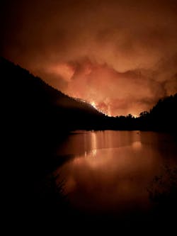 The Bear Gulch fire has been burning since last month. The Bear Gulch fire has been burning since last month.