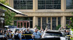 This was the scene Wednesday outside a Minneapolis Catholic Church where a gunman opened fire on students and staff during Mass.