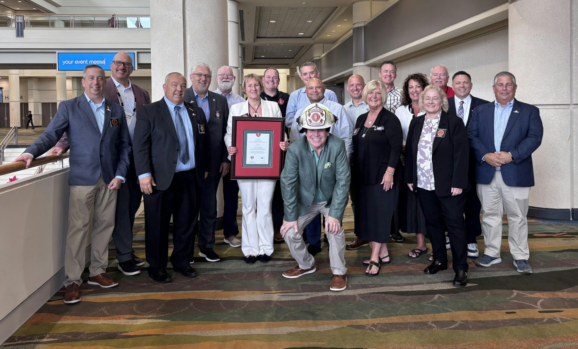 Peg Paul Recipient of Excellence in Fire and Life safety award