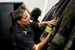Many of the PPE sizing tables for women that are used today were developed using decades-old studies of military personnel. Improperly size turnout gear can interfere with mobility and introduced unnecessary risks. Many of the PPE sizing tables for women that are used today were developed using decades-old studies of military personnel. Improperly size turnout gear can interfere with mobility and introduced unnecessary risks.