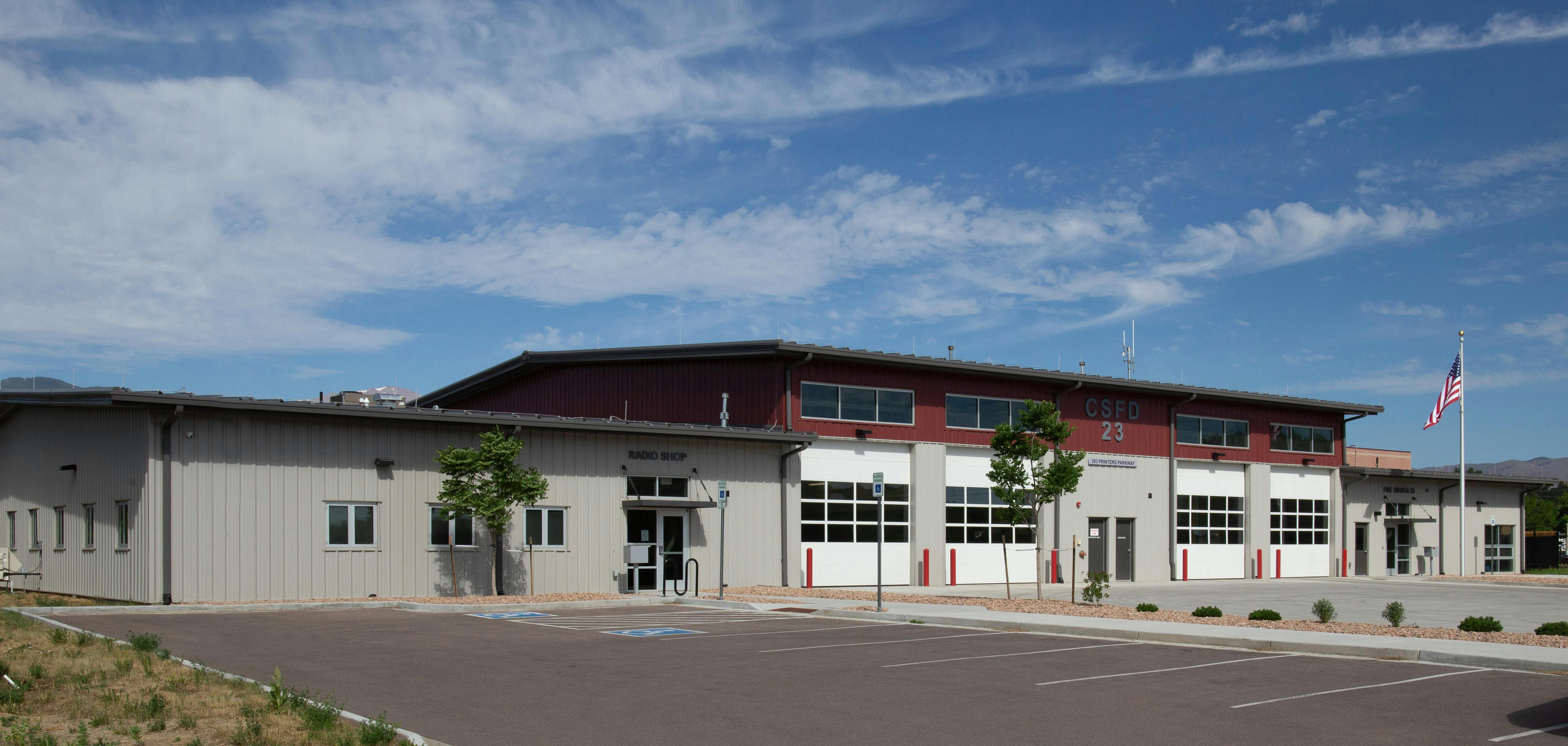 Station Design Awards - Colorado Springs Fire Station #23 and Radio Shop - HB&A Architecture and Planning